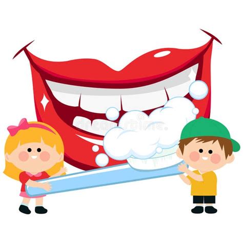 Brushing Teeth Kids Stock Illustrations 879 Brushing Teeth Kids Stock
