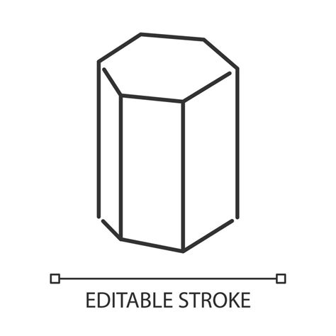 Hexagonal Prism Linear Icon 3685861 Vector Art At Vecteezy