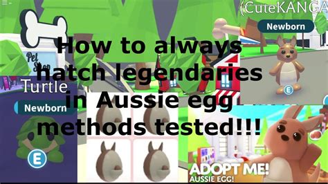 Once an egg hatches you have a newborn pet, but it you fulfill its needs, the pet will grow. HOW TO ALWAYS HATCH LEGENDARY PETS FROM AUSSIE EGGS IN ...