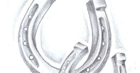 Horseshoe Tattoo Sketch With Pretties Around It Or The Big One