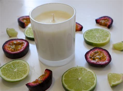 Passionfruit Lime Scented Candle Sniff Soy Candles Handmade In