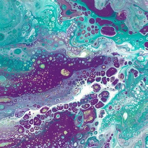 Purple And Teal Explosion Painting By Leslie Gatson Mudd Fine Art America