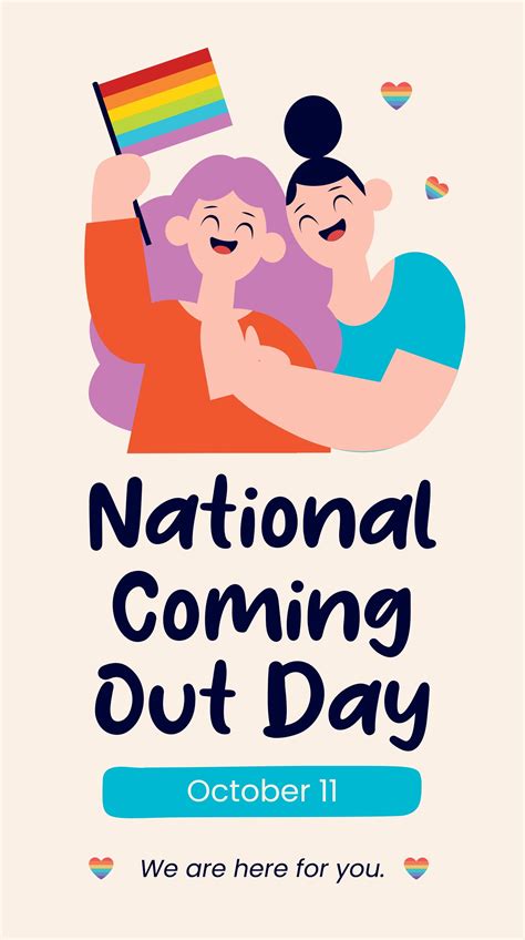 National Coming Out Day Banners Templates Design Free Download