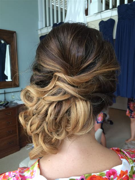 Side Swept Updo By Kimberly Valosen Side Swept Updo Bridal Hair And