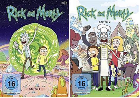 Rick And Morty Staffel 12 Dvd Set Amazonde Justin Roiland John