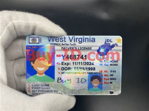 West Virginia State Id Card Scannable Fake Id Fake Driving License