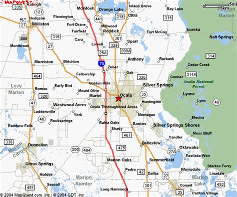 Central Florida Mid Florida Ocala Florida Maps