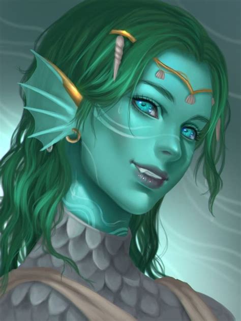 Pin By Aaron Rowe On Water Genasi Dungeons And Dragons Characters Fantasy Character Design