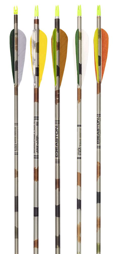 Easton Camo Hunter Parabolic Aluminum Arrows Dozen 3rivers Archery Supply