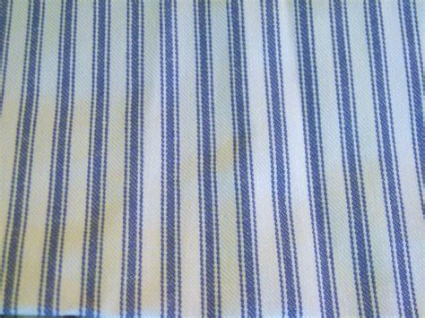 Vintage Fabric Blue And White Stripe Ticking By Trixzstreasures