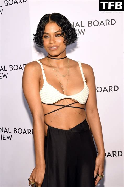 Zazie Beetz Flaunts Her Sexy Tits The National Board Of Review Annual