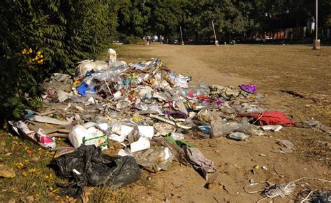 Trash Strewn On Ground The Tribune India