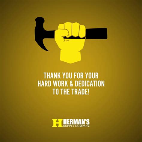 A true example of guidance, you thank you for forcing all your managers to work harder! Herman's Supply Company - Thank You For Your Hard Work ...