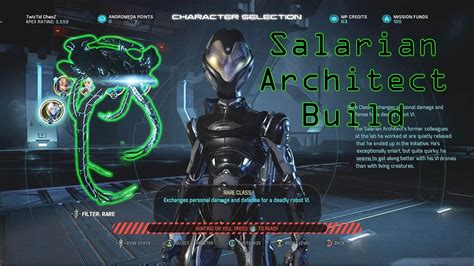 Level 20 Salarian Architect Build In Multiplayer Mass Effect