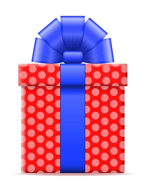 Gift Box With A Bow Vector Illustration Vector Art At Vecteezy