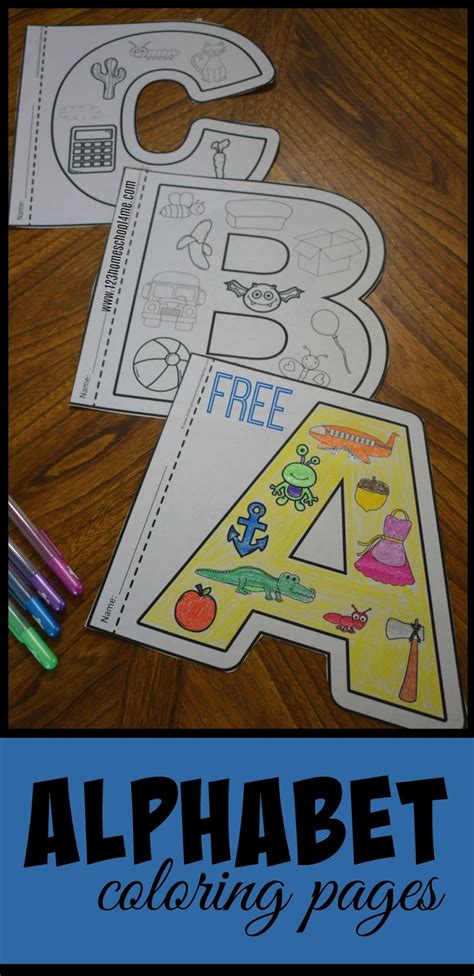 Kindergarten Worksheets and Games: FREE Alphabet Coloring Pages
