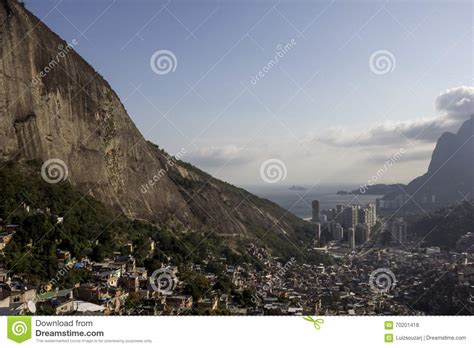 View Of Favela Da Rocinha In Rio De Janeiro Editorial