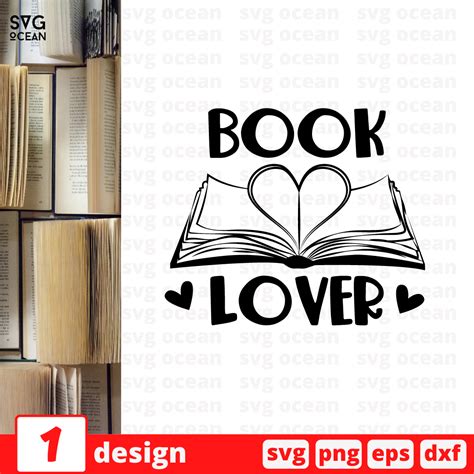Book Lover Svg Cut File Vector For Instant Download Svg Ocean — Svgocean