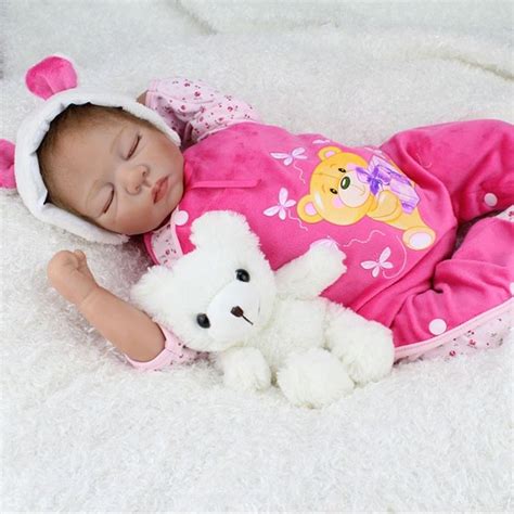 22 Handcraft Cute Realistic Reborn Newborn Baby Happy Boy Dolls Silicone Toys