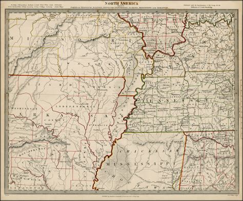 North America Sheet X Parts Of Missouri Illinois Kentucky Tennessee