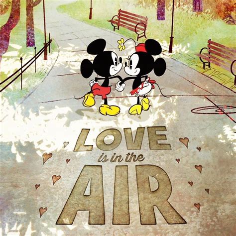 Mickey Mouse On Instagram Love Is In The Air ️ See Minnie And Mickey