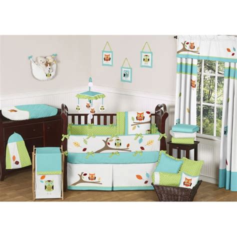 Everyone should have a selection of fun, playful & affordable bedding designs to choose from without. Sweet JoJo Designs Hooty 9-piece Crib Bedding Set ...