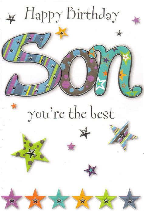 Maybe you would like to learn more about one of these? open SON happy birthday card - 5 x cards to choose from! | Happy birthday son images, Birthday ...