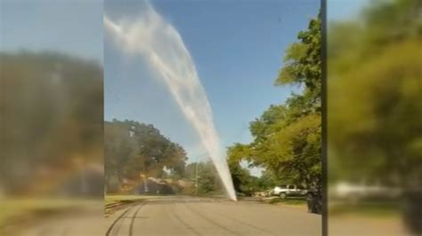 Water Main Break In Fort Worth Causes Water Outage Nbc 5 Dallas Fort