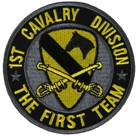 Us Army 1st Cav Div First Team Cavalry Division Patch Veteran Fort Hood