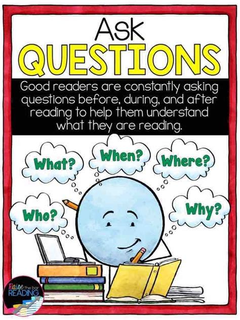 Asking Questions Reading Strategy Worksheet
