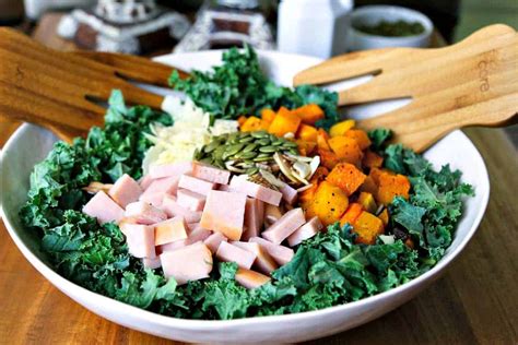 Autumn Salad With Butternut Squash Turkey And Kale Life Love And Good Food