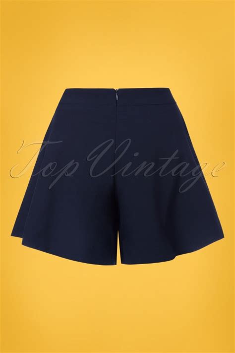 50s Polly Swing Shorts In Navy