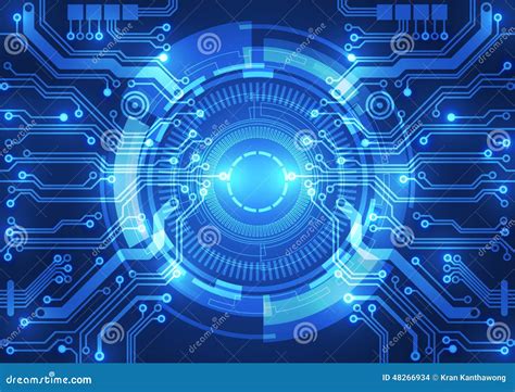 Abstract Vector Background Futuristic Technology Style Stock Vector