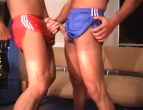 Messing Around In Nylon Adidas Running Shorts Gay Porn 7e