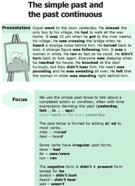 Grade Grammar Lesson The Simple Past And The Past Continuous