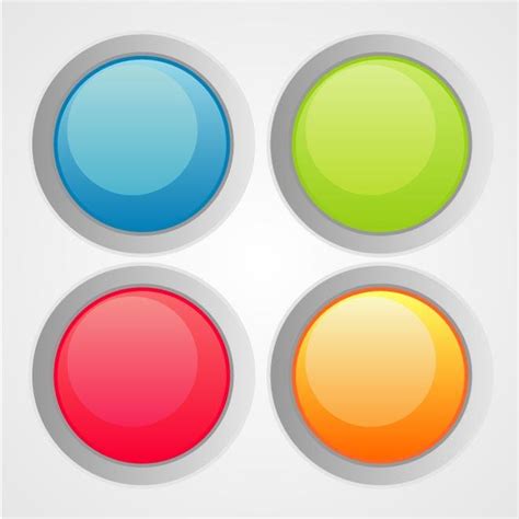 Colorful Web Buttons Royalty Free Stock Svg Vector