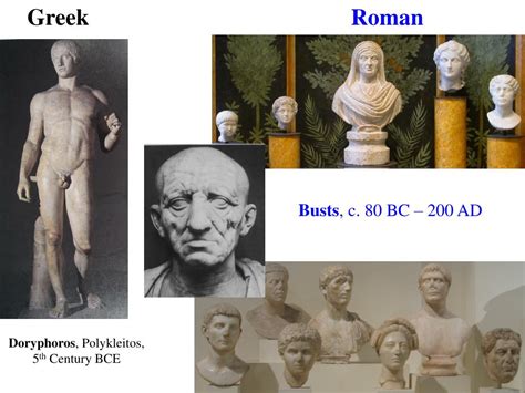 Ppt Comparison Of Greek And Roman Sculpture Powerpoint Presentation Id53487