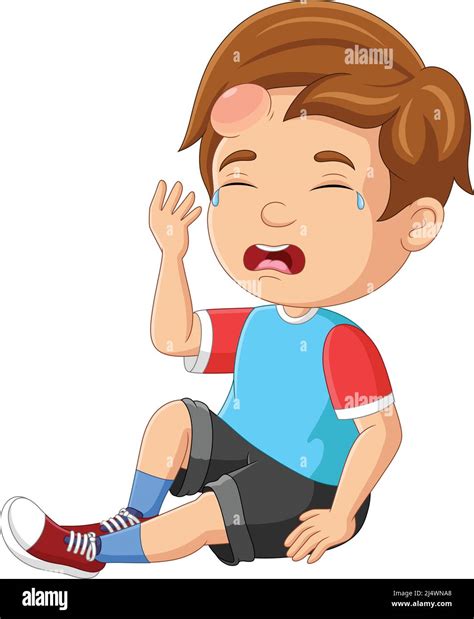 Young Boy Child Bruise Injury Stock Vector Images Alamy