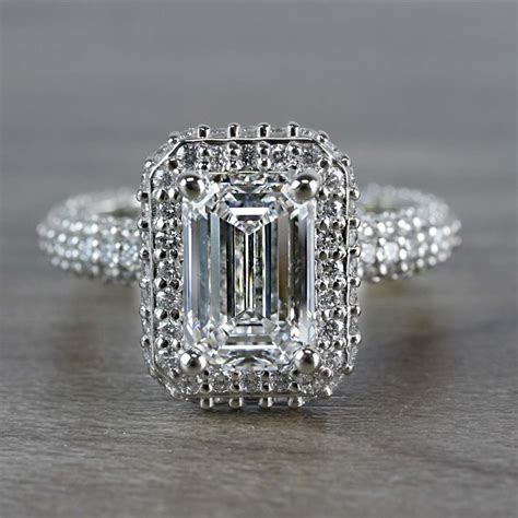 Vintage Emerald Cut 2 Carat Diamond Ring