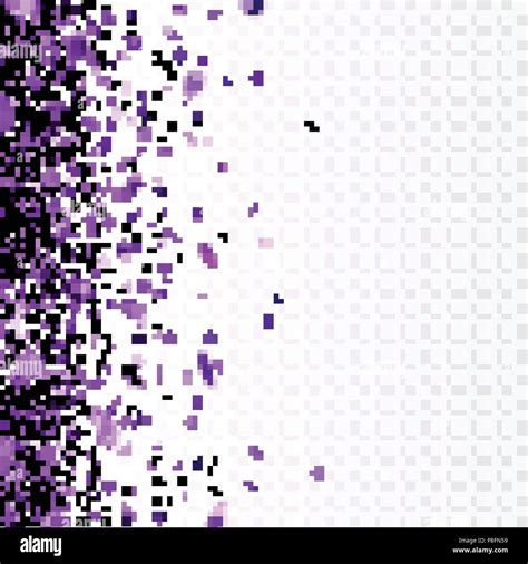 Stock Vector Illustration Purple Confetti Isolated On A Transparent