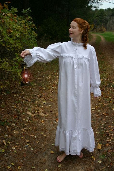 Victorian Flannel Nightgown Flannel Nightgown Night Gown Vintage Nightgown