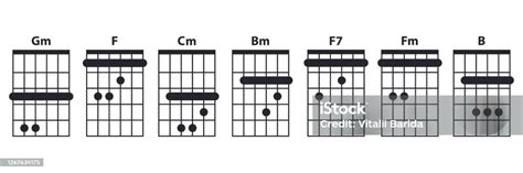 Guitar Chords Icon Set Stock Illustration Download Image Now Chart