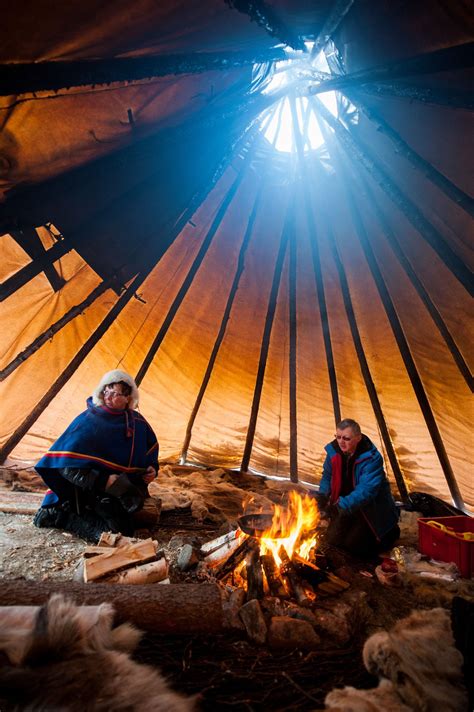 Lavvu Is A Temporary Dwelling Used By The Sami People Of Northern
