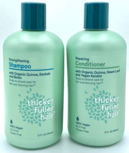 Thicker Fuller Hair Strengthening Shampoorepairing Conditioner 12 Oz