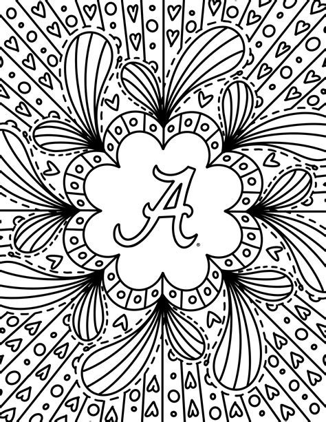 Break Out The Crayons For These Fun Ua Coloring Pages University Of
