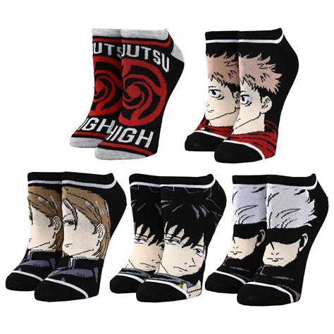 Jujutsu Kaisen Mix And Match Ankle Socks 5 Pack