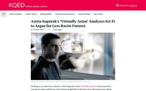 Kqed Review Of Virtually Asian Astria Suparak