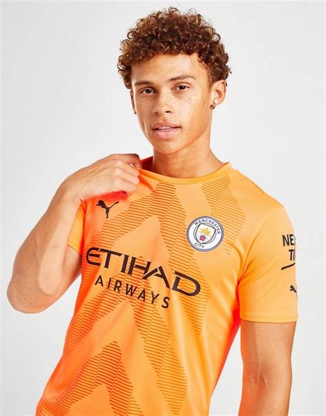 Orange Puma Manchester City Fc 202223 Goalkeeper Home Shirt Jd Sports Uk