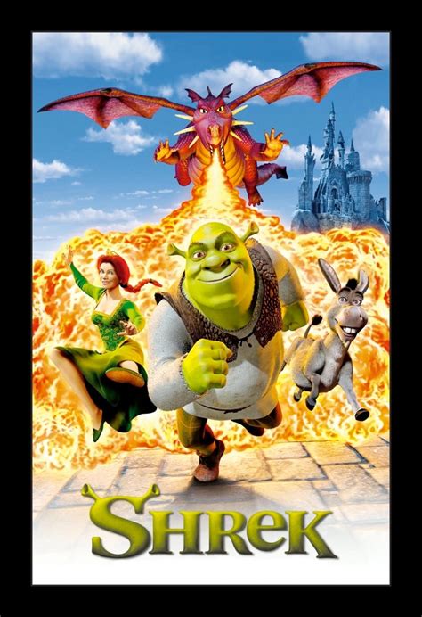 Shrek 11x17 Framed Movie Poster