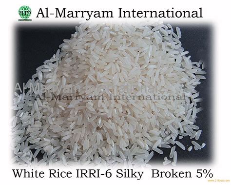 White Rice Irri 6 Silky Broken 5pakistan Price Supplier 21food